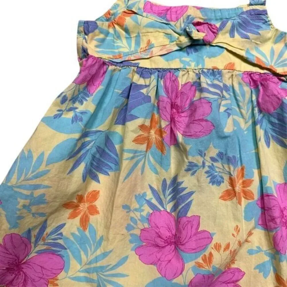 GAP Toddler Girls' Floral A-Line Dress Size 3 Summer Casual Sleeveless